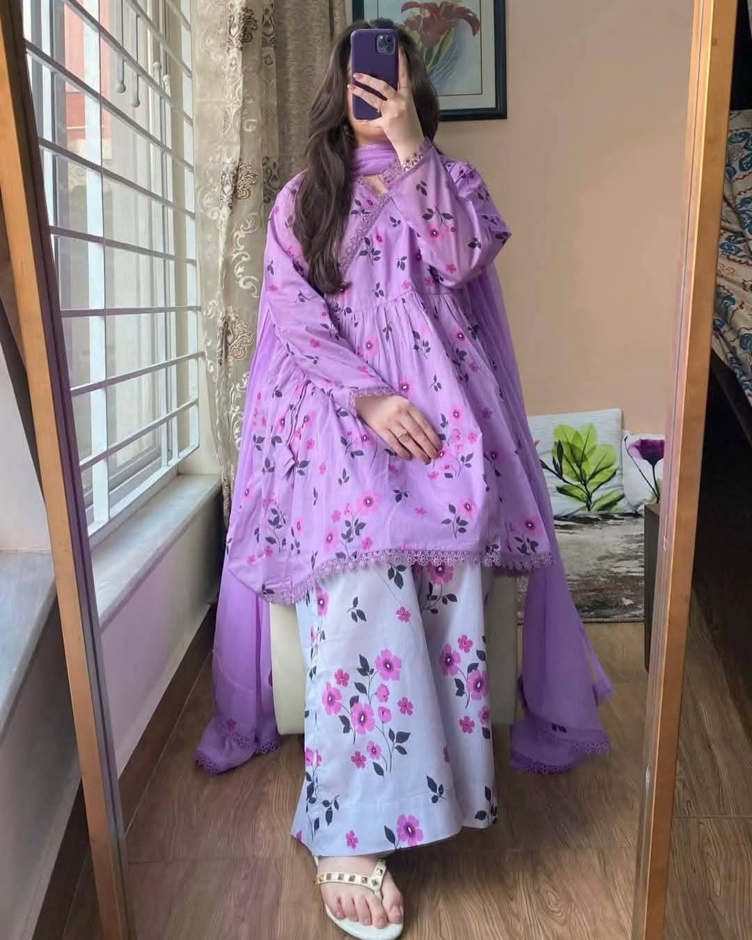 Premium Cotton Printed Three Piece  ​